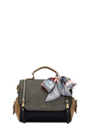 Women's Black Long Strap Handbag with Accessory Detail | Derimod