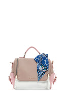 Women's Pink Long Strap Handbag with Accessory Details | Derimod