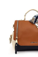 Women's Tan Long Strap Handbag with Accessory Detail | Derimod