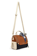Women's Tan Long Strap Handbag with Accessory Detail | Derimod
