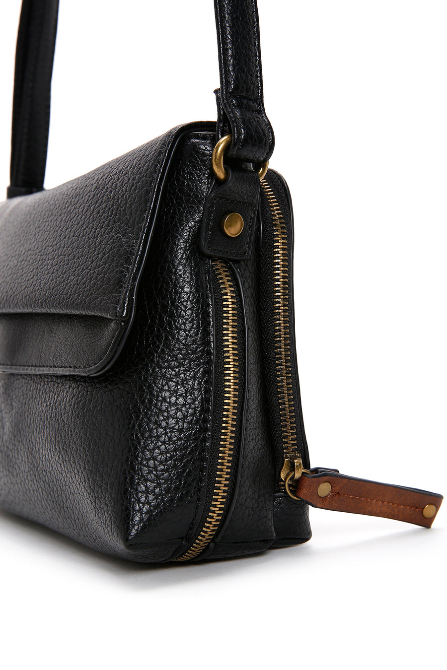 Women's Black Long Strap Crossbody Bag