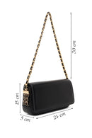 Women's Black Chain Strap Shoulder Bag | Derimod