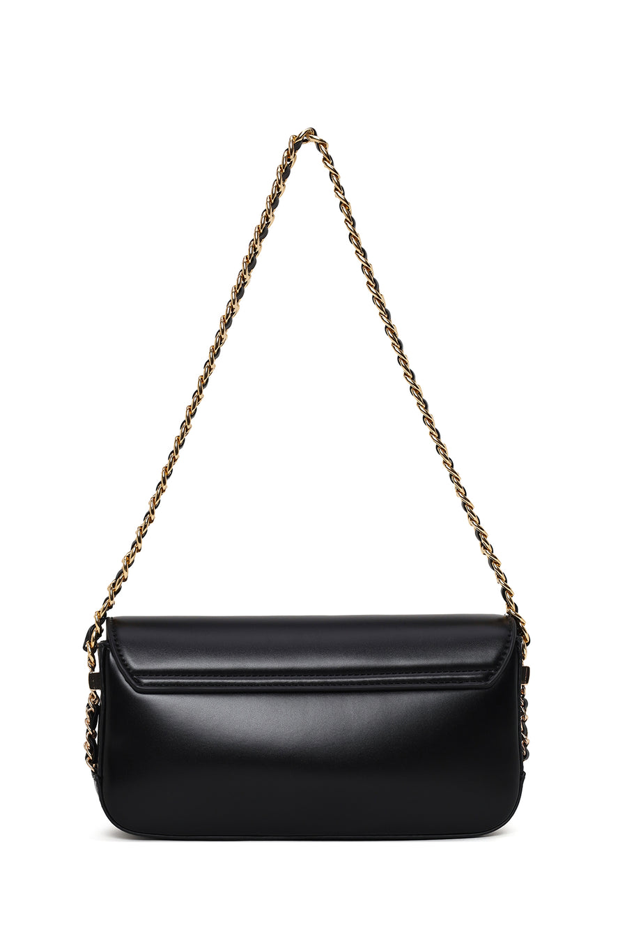 Women's Black Chain Strap Shoulder Bag