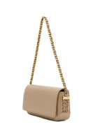 Women's Dark Beige Chain Strap Shoulder Bag | Derimod