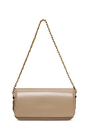 Women's Dark Beige Chain Strap Shoulder Bag | Derimod