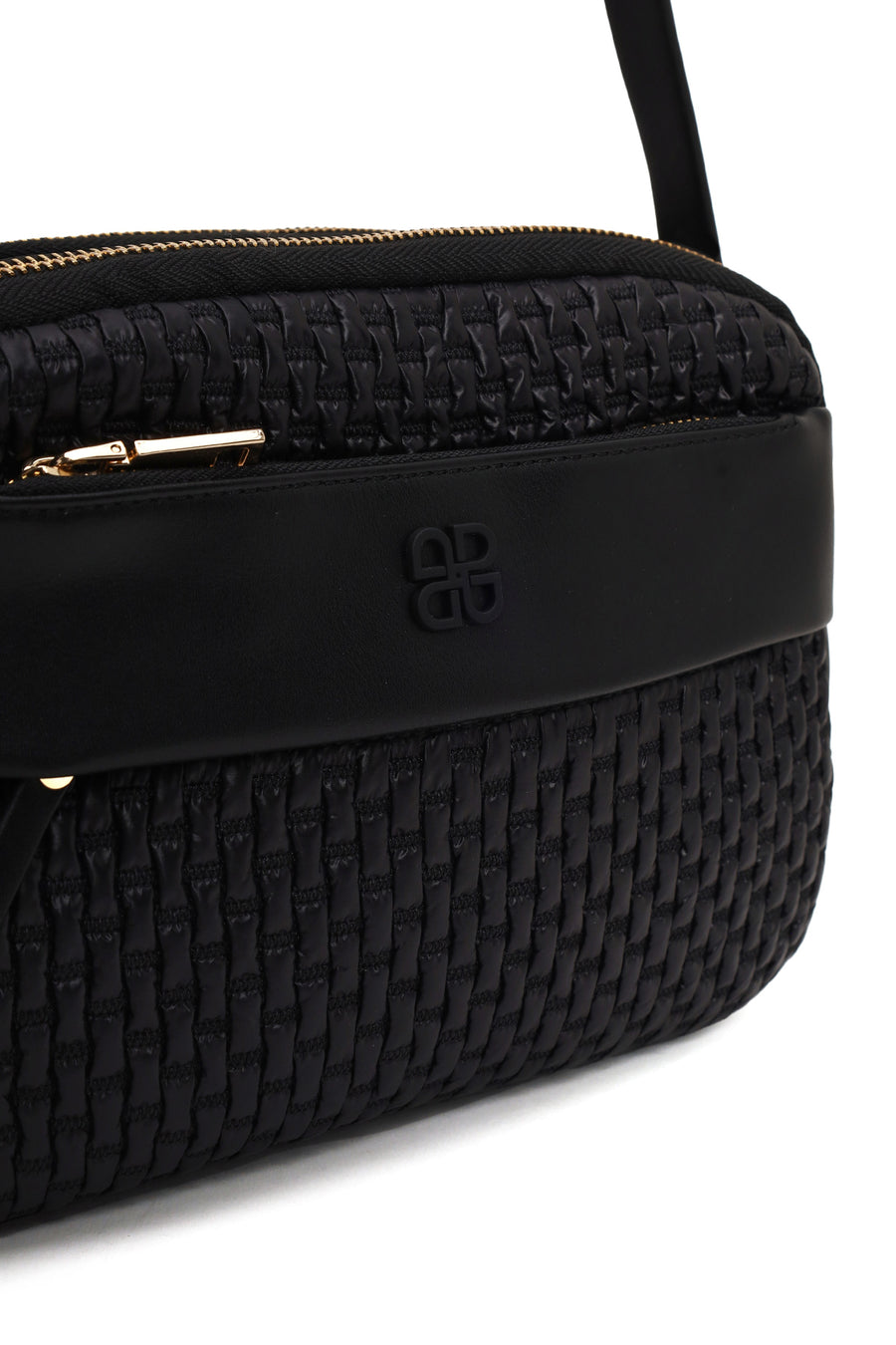 Woman Black Long Strap Crossbody Bag