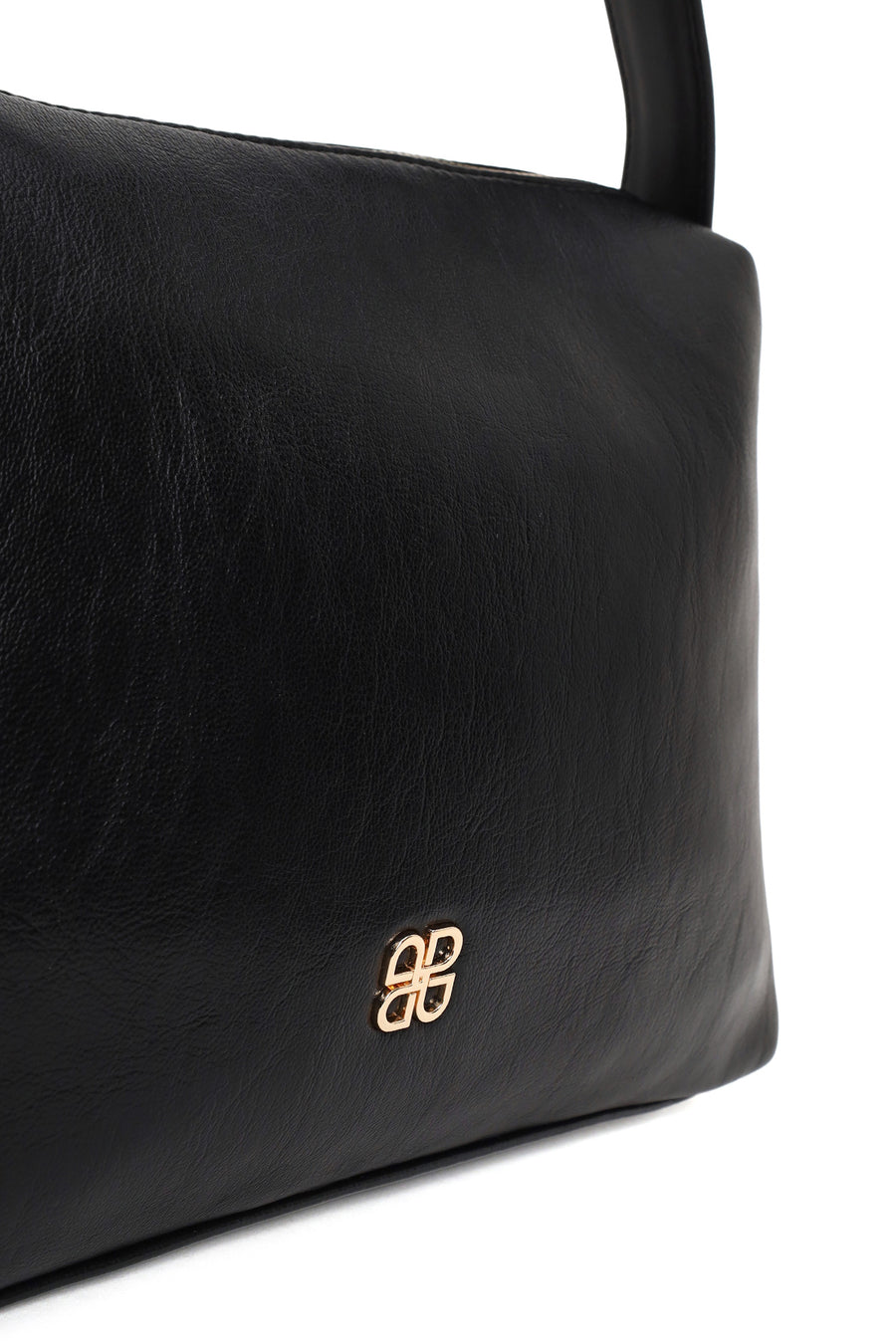 Woman Black Long-Strap Shoulder Bag