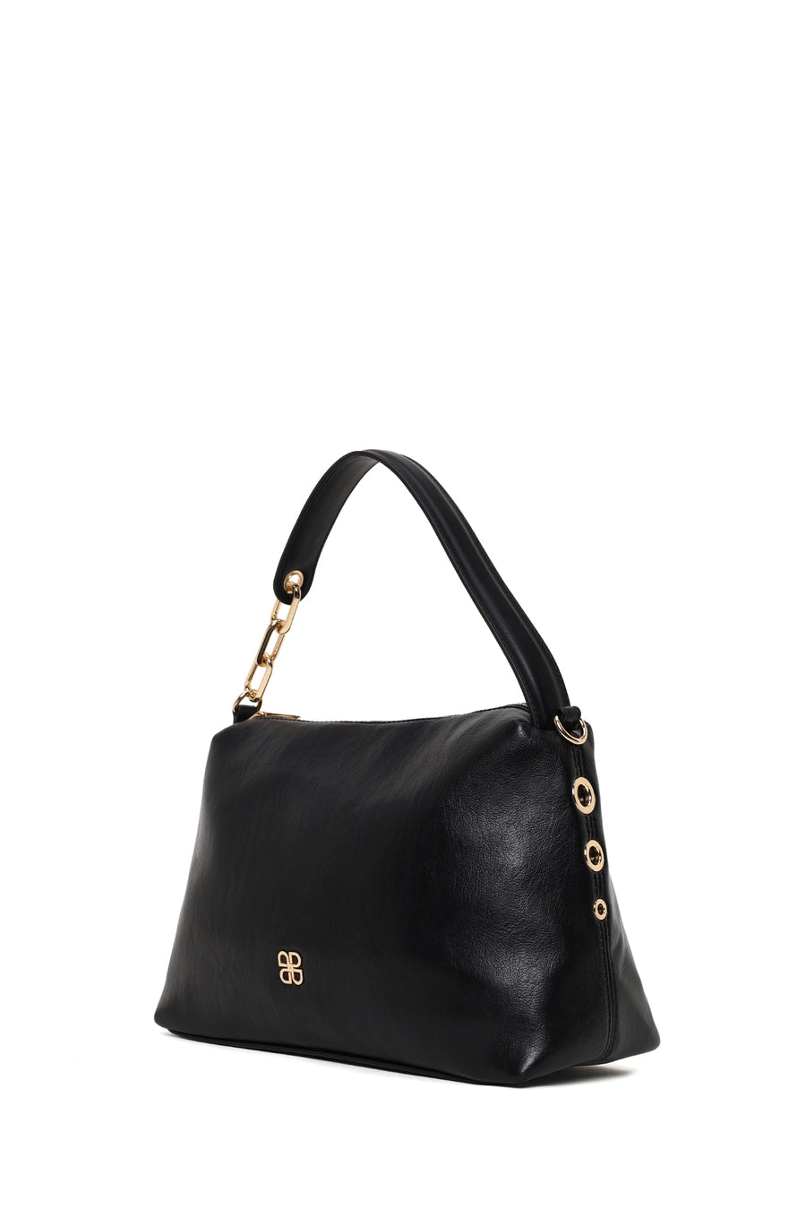 Woman Black Long-Strap Shoulder Bag