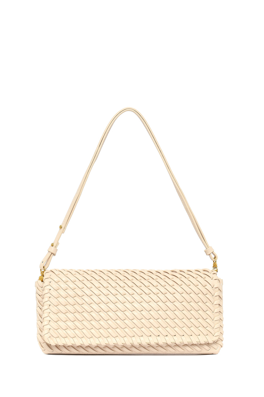 Women's Cream Knitted Shoulder Bag