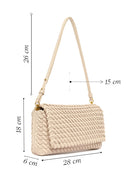 Women's Cream Knitted Shoulder Bag | Derimod