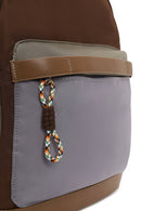 Woman Blue Fabric Backpack | Derimod