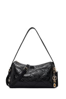 Women's Black Long Strap Charm Shoulder Bag | Derimod