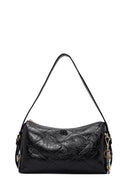 Women's Black Long Strap Charm Shoulder Bag | Derimod