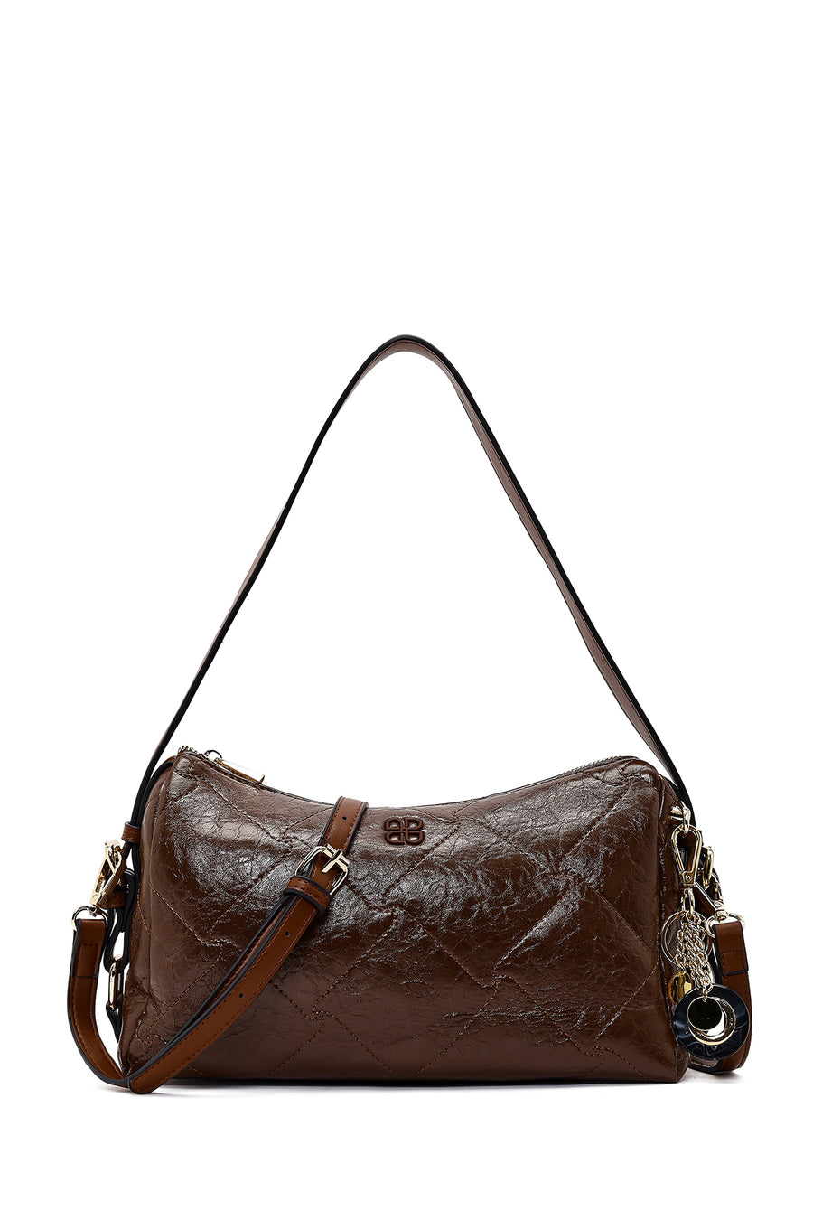 Women's Brown Long Strap Charm Shoulder Bag 26PBD262718 | Derimod