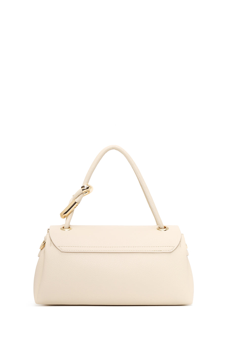 Woman Cream Long Strap Shoulder Bag