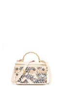 Woman Cream Long Strap Printed Mini Shoulder Bag | Derimod