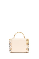 Woman Cream Long Strap Printed Mini Shoulder Bag | Derimod