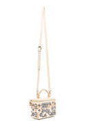 Woman Cream Long Strap Printed Mini Shoulder Bag | Derimod