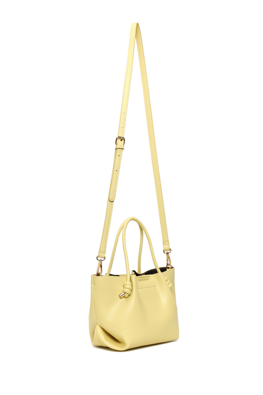 Woman Yellow Long Strap Mini Shoulder Bag