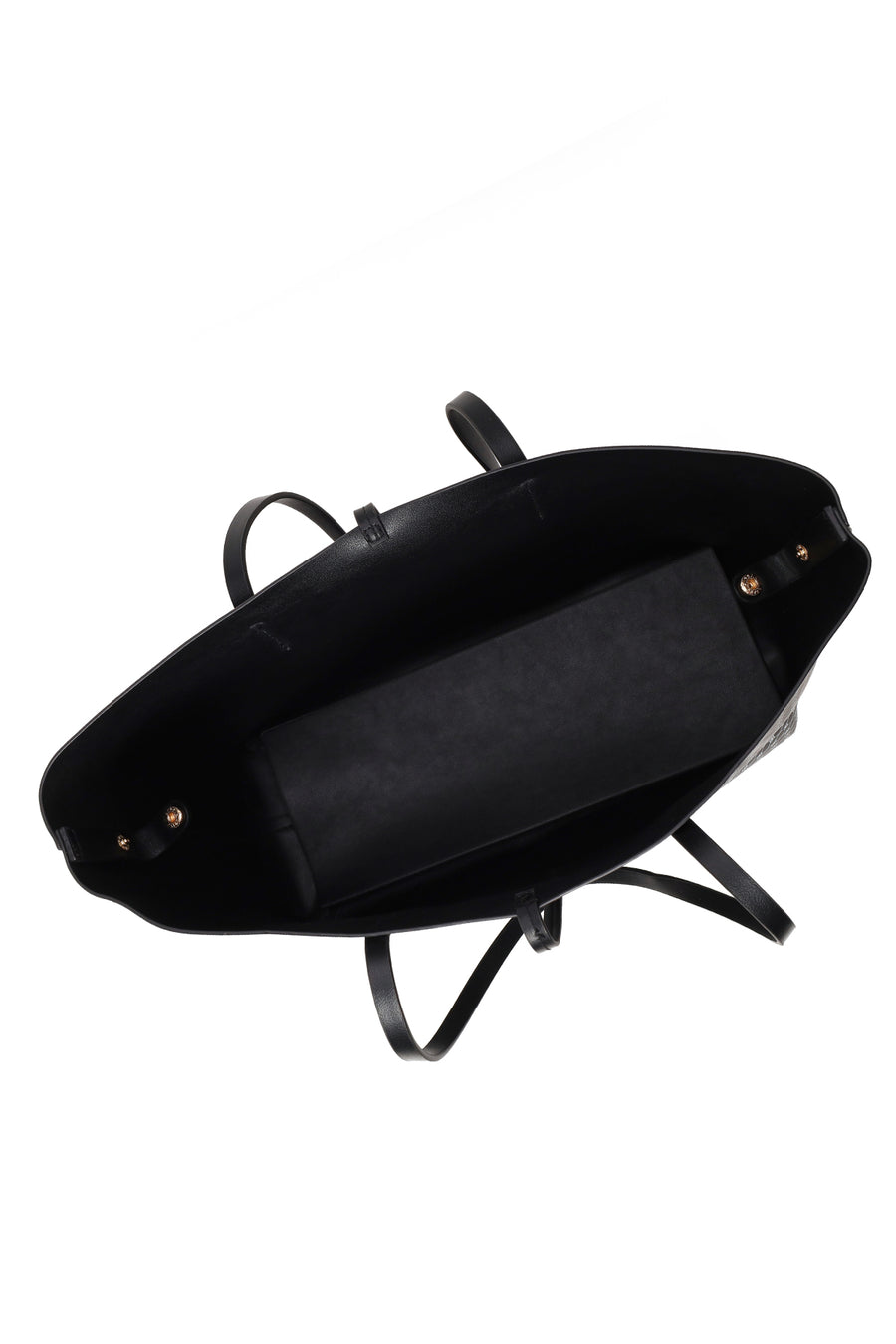 Woman Black Accessory-Detail Printed Shoulder Bag