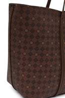Women's Brown Printed Charm Shoulder Bag | Derimod