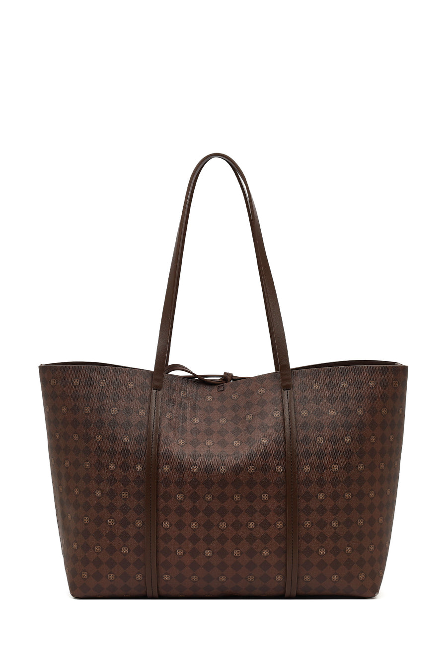 Women's Brown Printed Charm Shoulder Bag