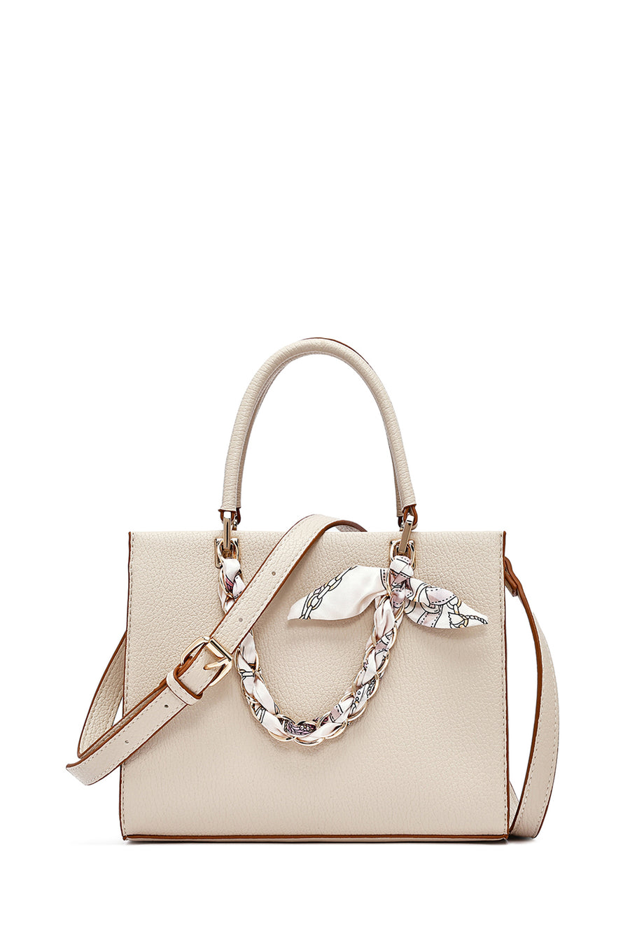 Woman Cream Long-Strap Accessorized Shoulder Bag 26PBD280718 | Derimod