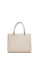 Woman Cream Long-Strap Accessorized Shoulder Bag | Derimod