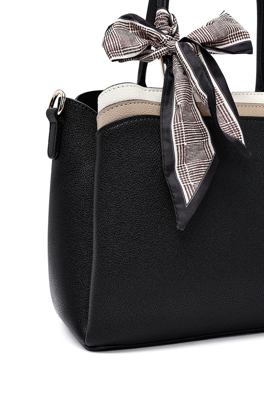 Women's Black Long Strap Accessory Handbag