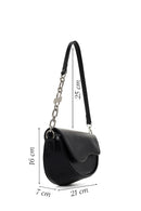 Woman Black Chain-Detail Shoulder Bag | Derimod