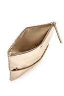 Woman Gold Chain Strap Braided Clutch Bag | Derimod