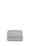 Women's Silver Chain Strap Embellished Evening Bag | Derimod