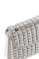 Women's Silver Chain Strap Embellished Evening Bag | Derimod