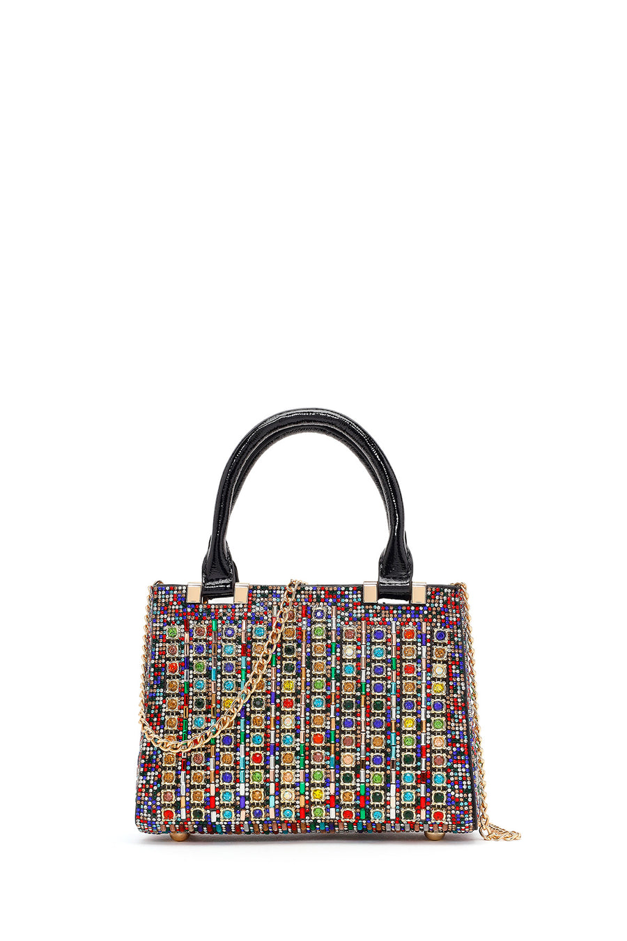 Women's Colorful Long Chain Strap Embellished Mini Evening Bag 26PBD2961TS | Derimod
