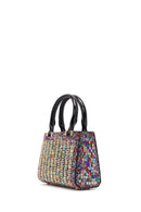 Women's Colorful Long Chain Strap Embellished Mini Evening Bag | Derimod