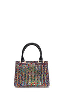Women's Colorful Long Chain Strap Embellished Mini Evening Bag | Derimod