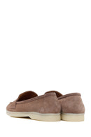 Women's Mink Suede Leather Masculine Loafer | Derimod
