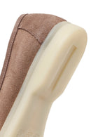 Women's Mink Suede Leather Masculine Loafer | Derimod