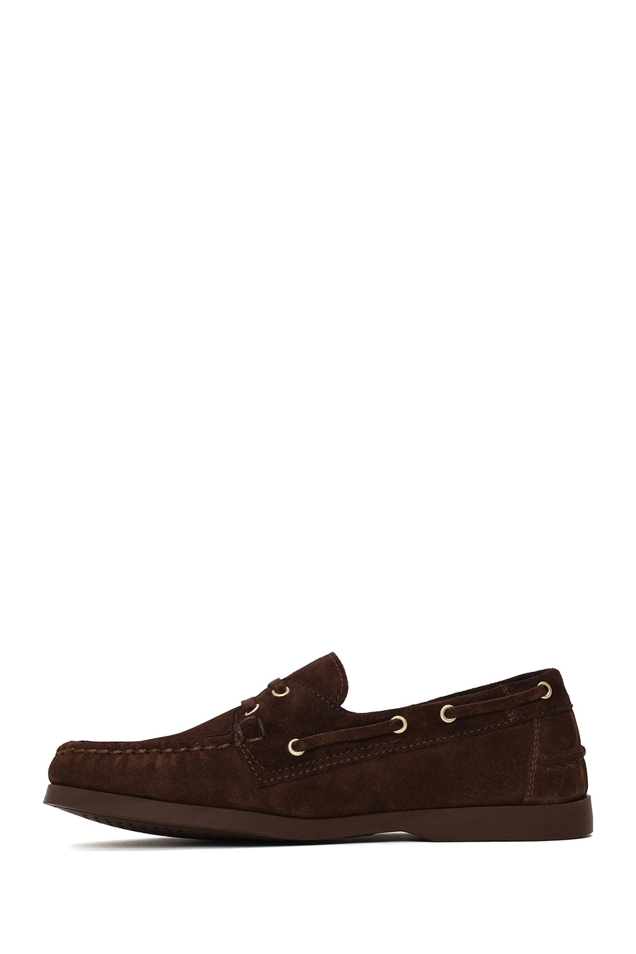 Woman Brown Lace-Up Suede Casual Shoes