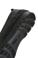 Women's Black Glitter Leather Comfort Loafer | Derimod