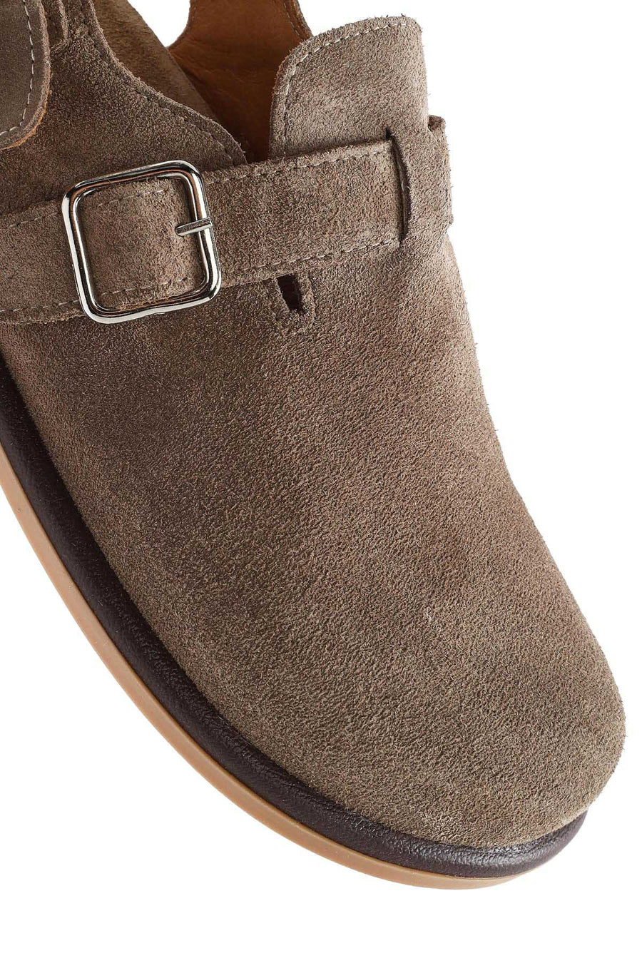 Women's Mink Back Tie Suede Leather Sandals