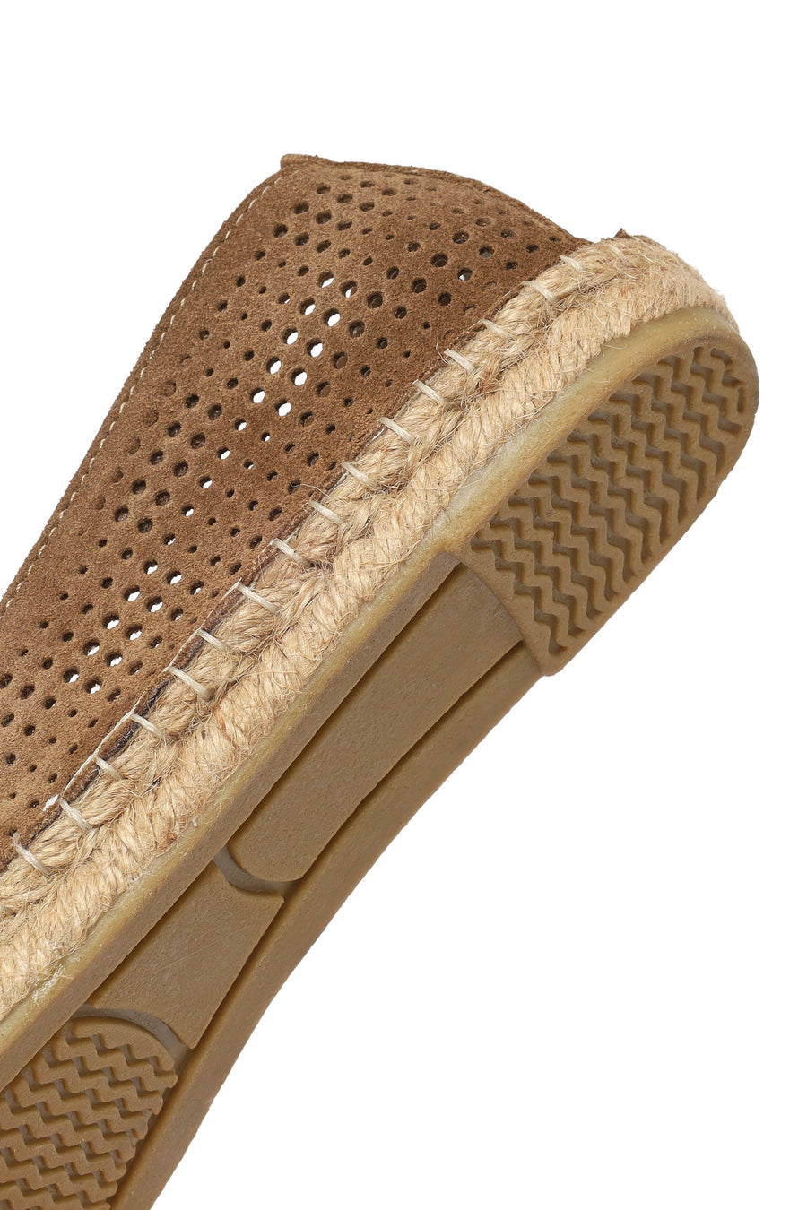 Woman Mink Patterned Suede Leather Espadrille