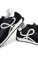 Women's Black Lace-Up Leather Sneaker | Derimod
