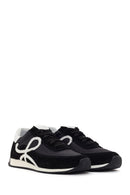 Women's Black Lace-Up Leather Sneaker | Derimod
