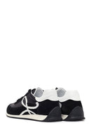 Women's Black Lace-Up Leather Sneaker | Derimod