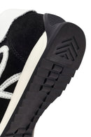 Women's Black Lace-Up Leather Sneaker | Derimod