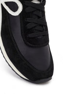 Women's Black Lace-Up Leather Sneaker | Derimod