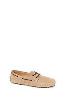 Woman Beige Suede Loafer | Derimod