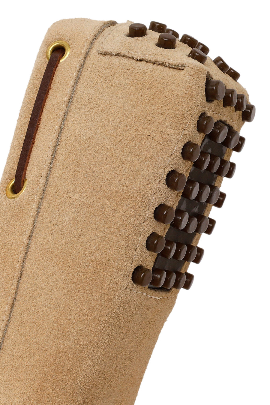 Woman Beige Suede Loafer