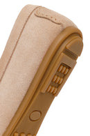 Woman Beige Suede Leather Loafer | Derimod